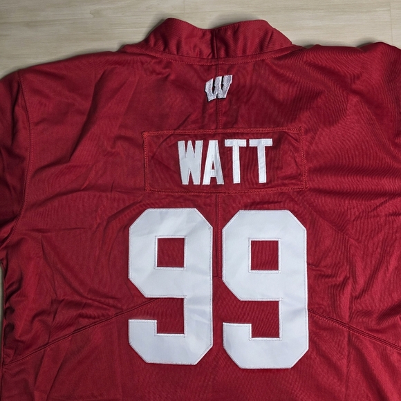 Adidas JJ Watt Wisconsin Badgers Football Jersey‎ Red Size XL - Picture 8 of 10
